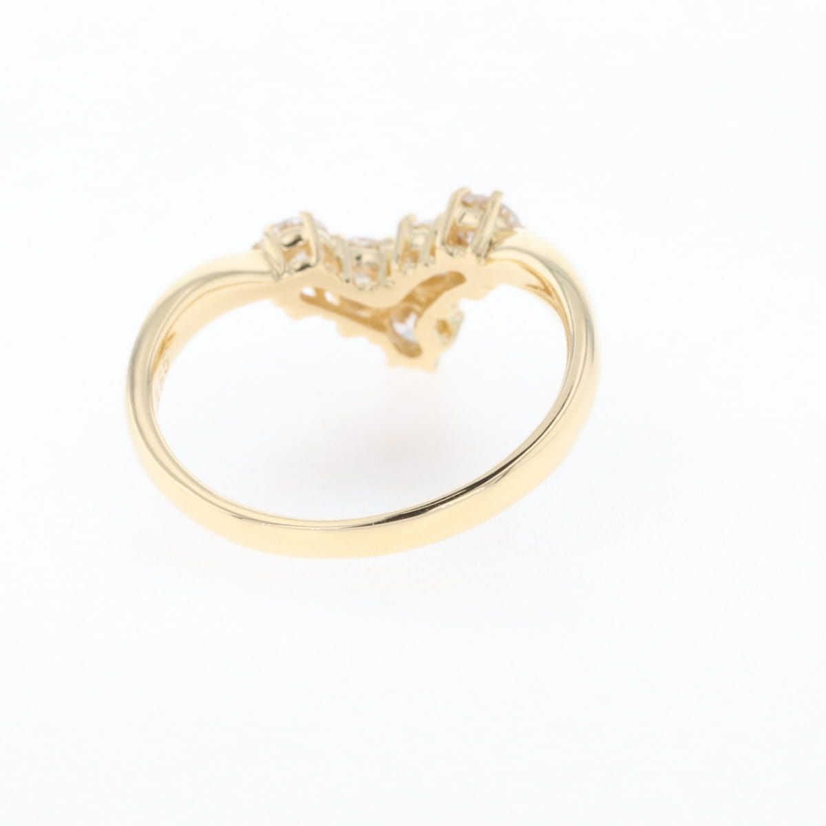 k18メレダイヤ11.5号リング メレダイヤ デザインリング YG イエローゴールド 指輪 リング