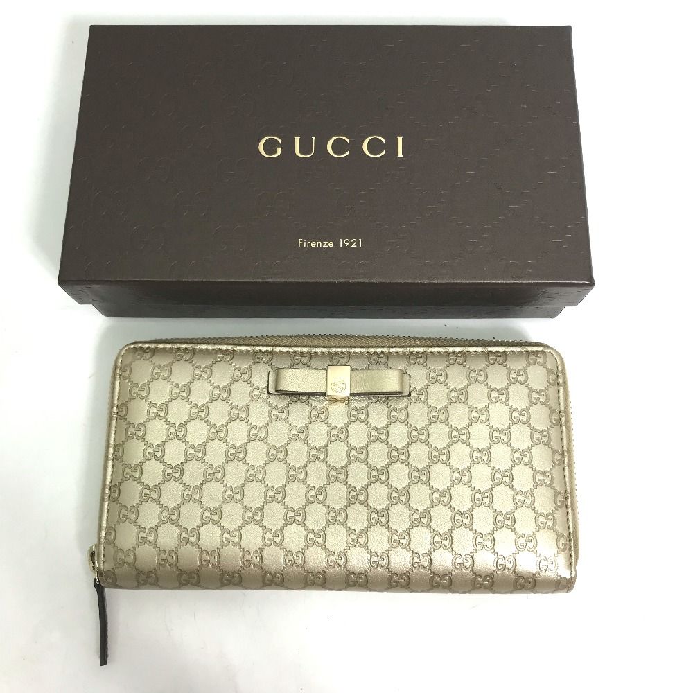 GUCCI グッチ 長財布 ラウンドファスナー 388680 シマレザー - メルカリ