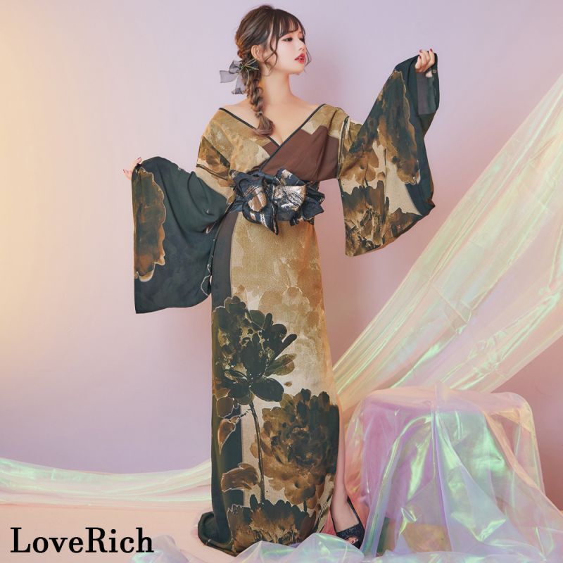 LoveRich ラブリッチ 【高級ライン】【2点セット】シフォン スリット