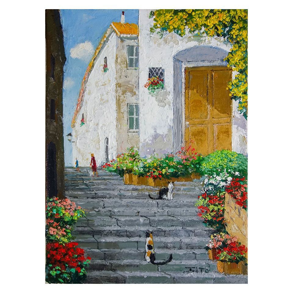 多様な 油彩画 伊奈ヶ湖 株式会社 （山梨県甲斐市、市川三郷町の新聞店 絵画