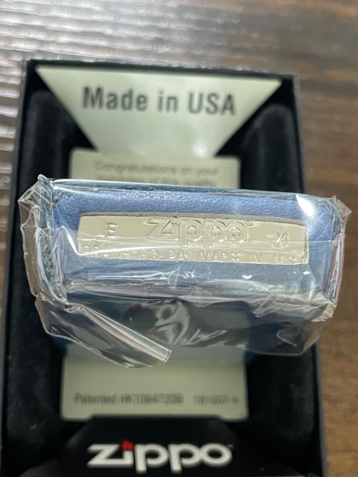 通販ストア zippo AMERICAN SPIRIT 藍色 本革 限定品 2021年製 - 小物