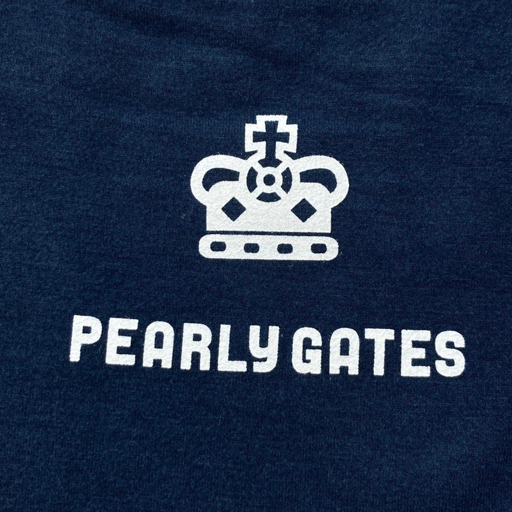 サイズ：0 PEARLY GATES パーリーゲイツ  ハイネック 長袖Tシャツ  ネイビー系 [240101428379] ゴルフウェア レディース ストスト サイズ：0 PEARLY GATES パーリーゲイツ ハイネック 長袖Tシャツ