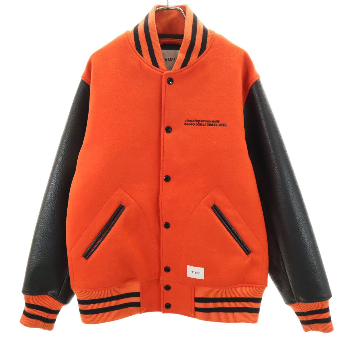 WTAPS ダブルタップス 18AW バックロゴ メルトン スタジャン 2 