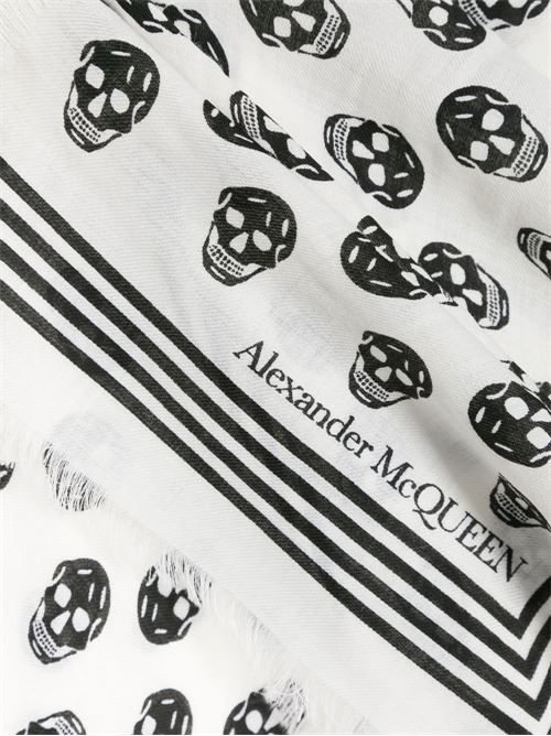 美品　アレキサンダーマックイーン　ウールマフラー　ブラック　スカル 2025年最新】マックイーン マフラーの人気アイテム - メルカリ