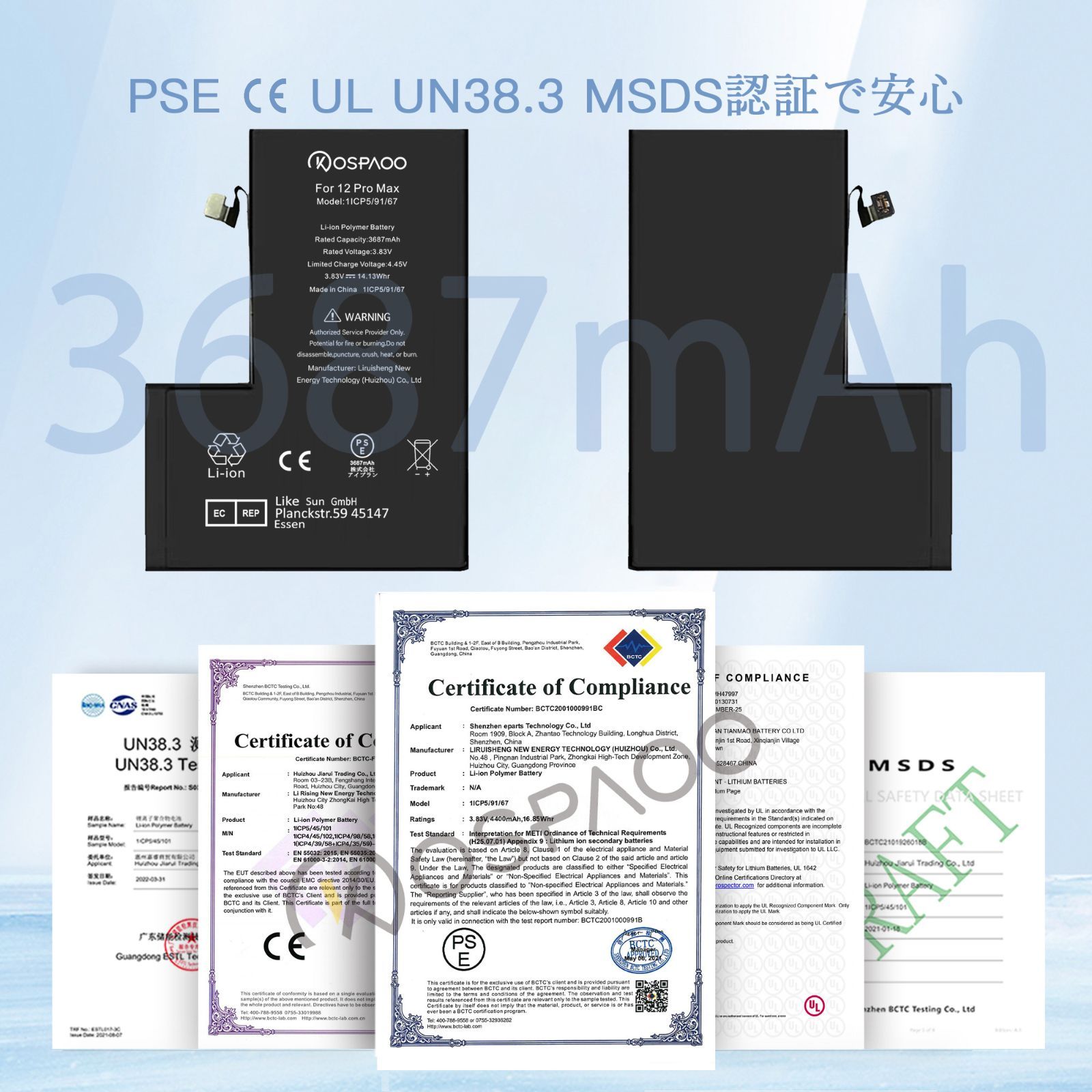 3687mAh