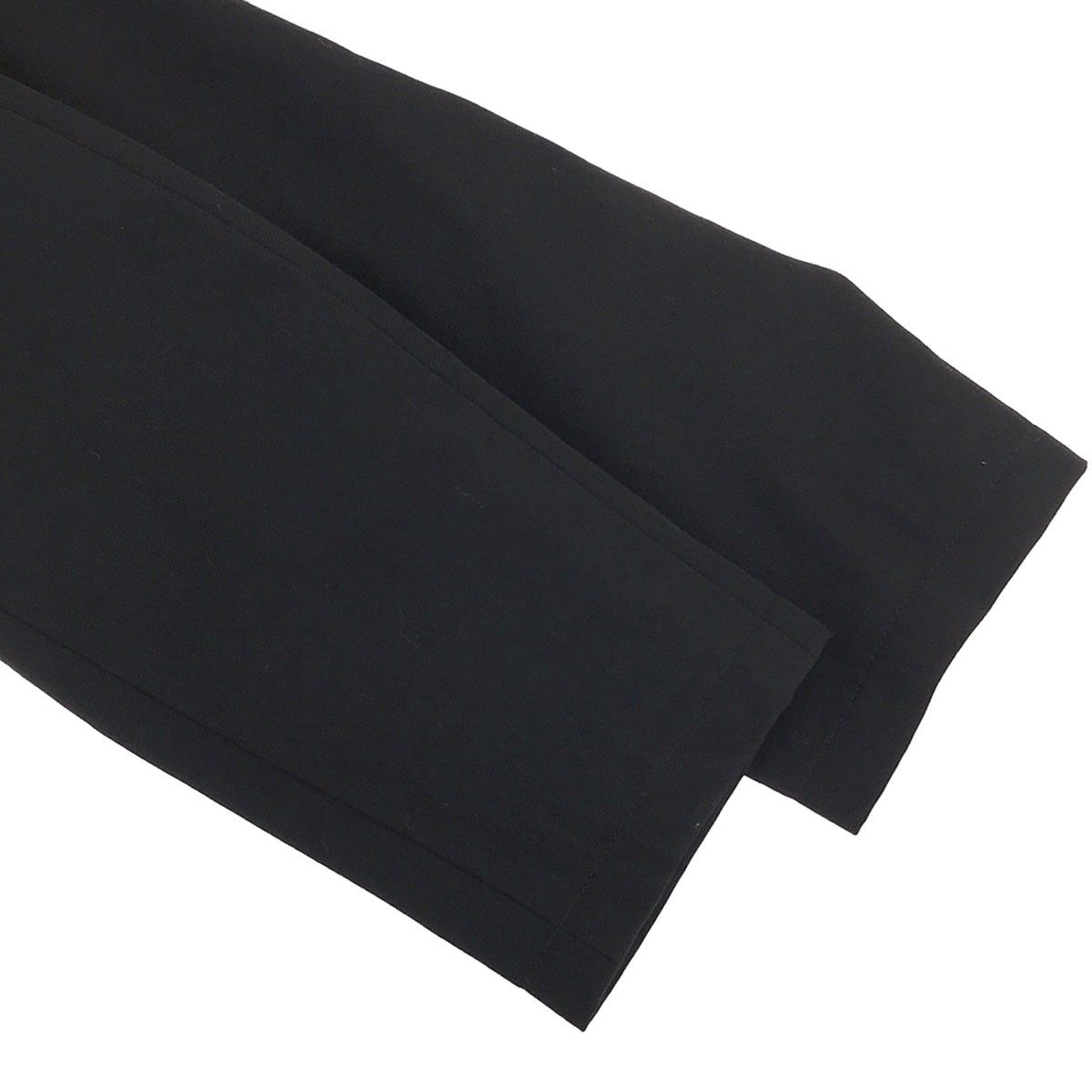 LIMI feu リミフゥ ウールギャバジンギャザージャケット ブラック S TQ