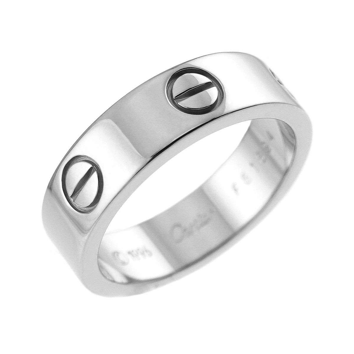 カルティエ Cartier ラブ #55 リング K18 WG ホワイトゴールド 750