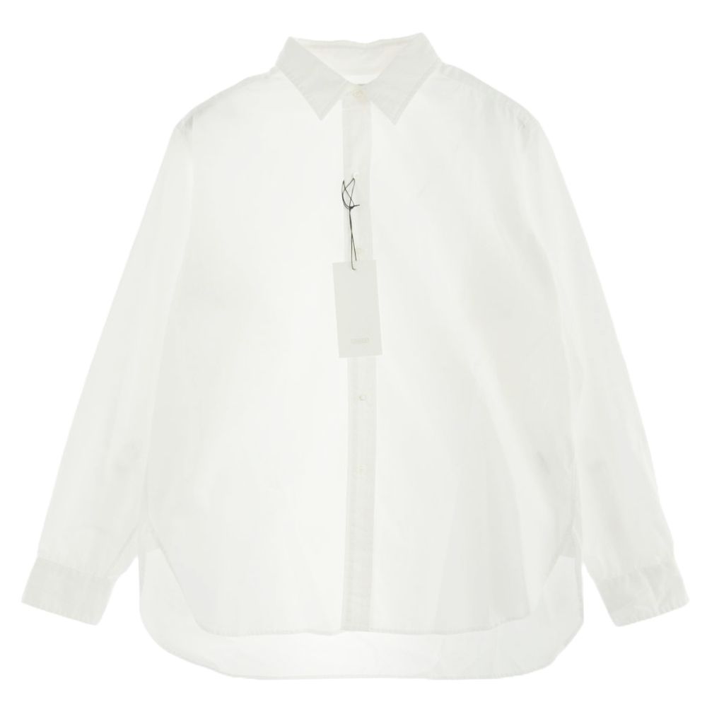 A.PRESSE アプレッセ 23SS 23SAP-02-11H REGULAR COLLAR SHIRT レギュラーカラー 長袖 シャツ ホワイト系 2【新古品】【未使用】【中古】