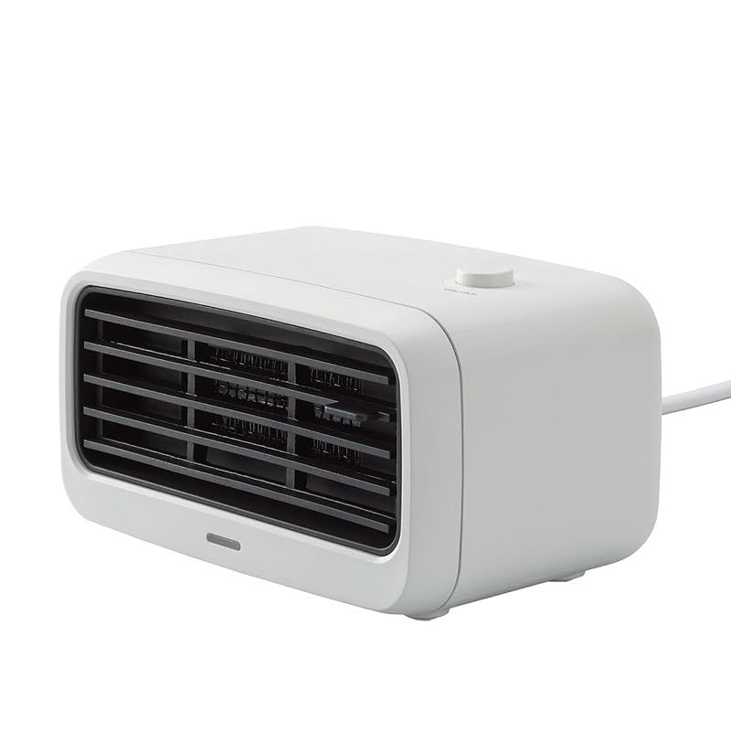 TOPLAND トップランド セラミックヒーター 200W 足元ヒーター 小型 省エネ 速暖 卓上 トイレ 洗面所 脱衣所 転倒防止センサー搭載 ホワイト SC-CH23WT 1