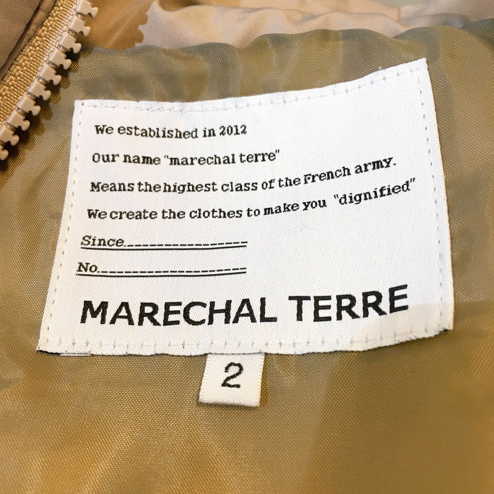 MARECHAL TERRE マルシャルテル ダウンジャケット サイドプリーツ 軽量 