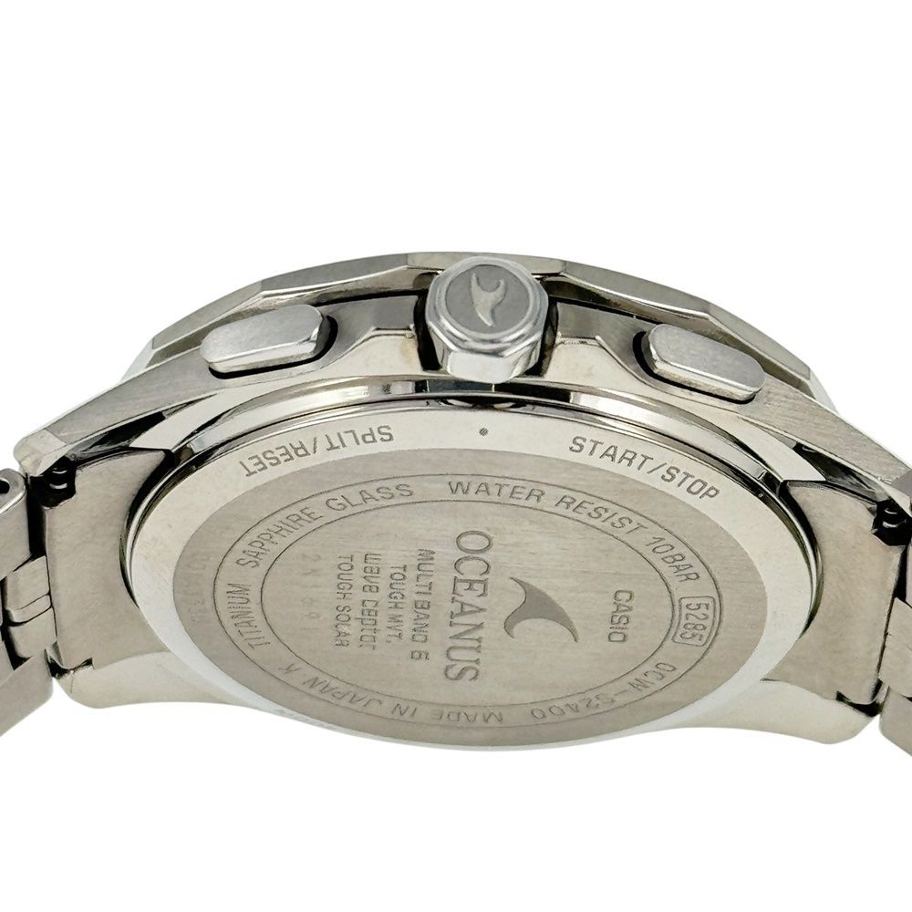 ネ*P様 CASIO OCW-S2400-1AJF オシアナス マンタ ソーラー CASIO】カシオ OCW-S2400-1AJF オシアナス マンタ ソーラー - メルカリ