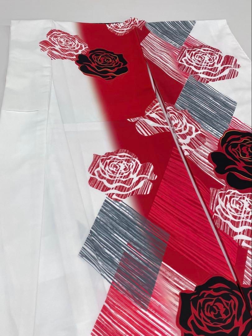 ポリエステル振袖 薔薇 身丈170cm 躾糸付き MOP235 - メルカリ