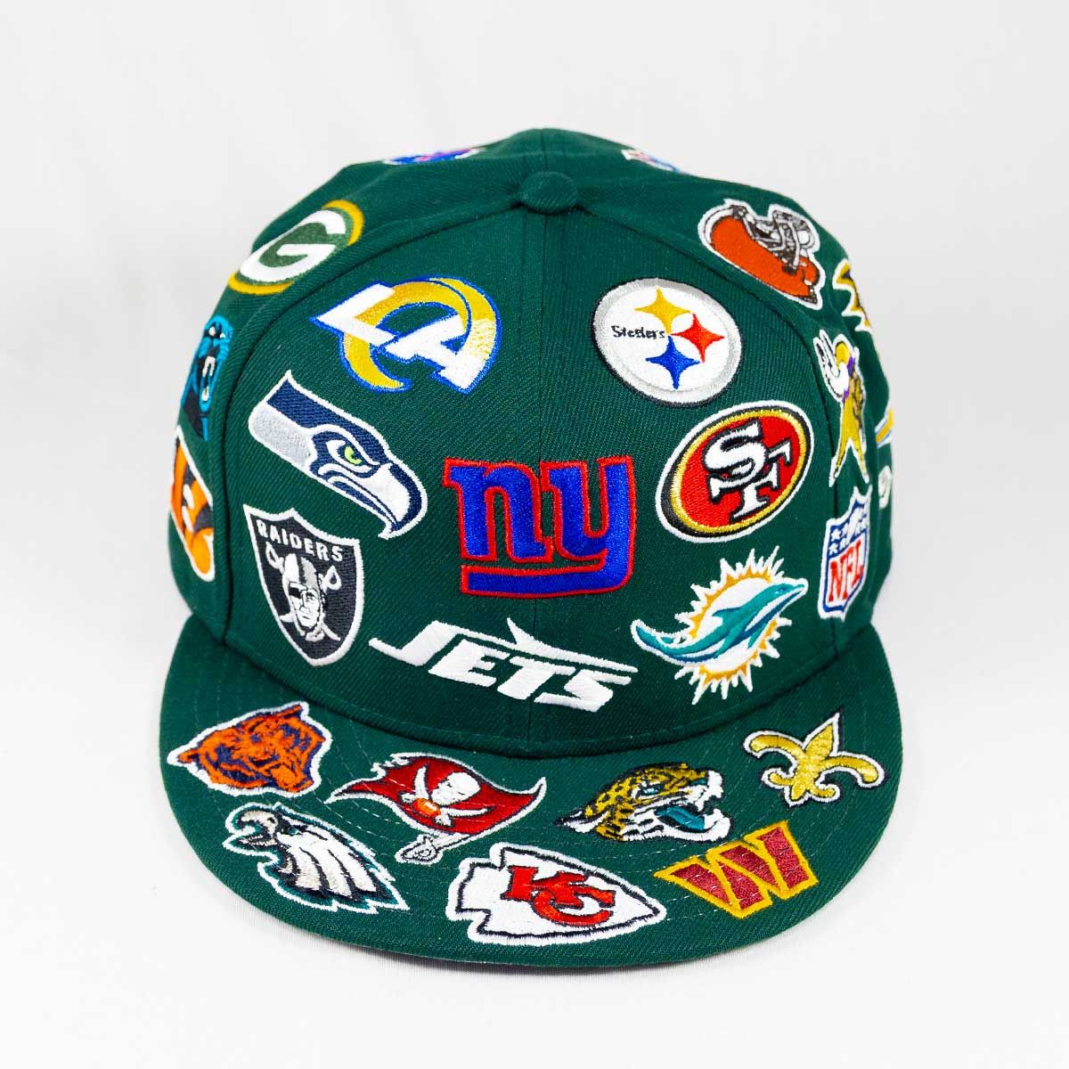 ニューエラ正規品 ニューエラ New Era® NEW ERA® 帽子 キャップ 9FIFTY Team Logo Allover NFL ダークグリーン 商品番号 14667797