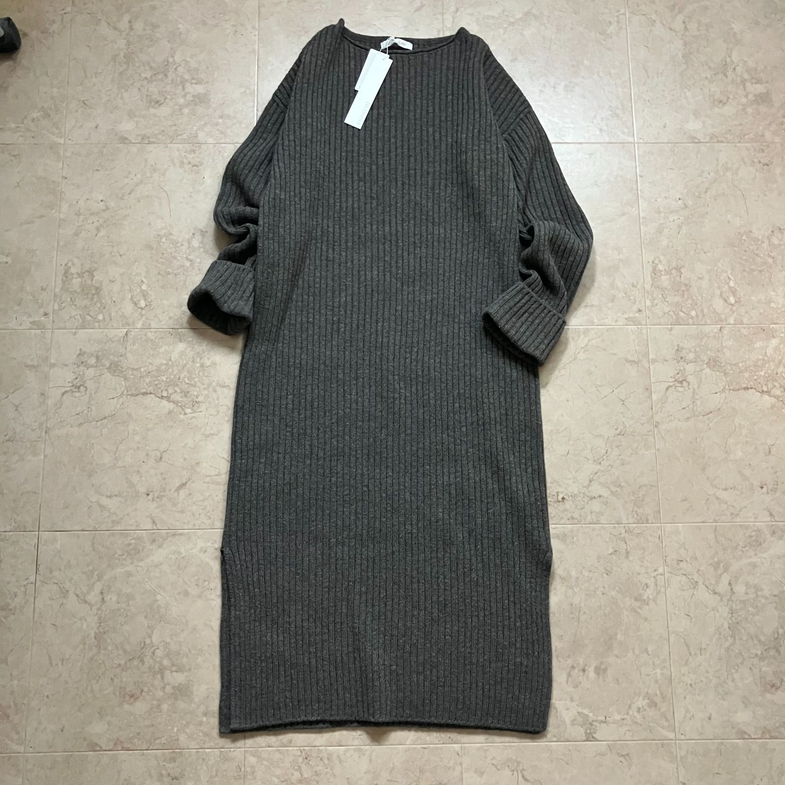 【美品】GALERIE VIE/ギャルリーヴィー　ニットワンピ　ロング　カシミヤ タグ付き・未使用品】GALERIE VIE ギャルリーヴィー ニット