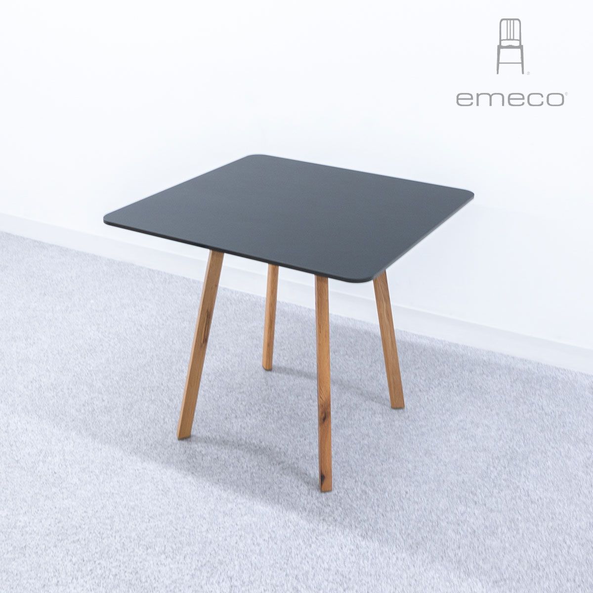 emeco エメコ SU Square Cafe Table スクエア カフェテーブル ダイニング テーブル ウッド ブラック ネンド 定価25万
