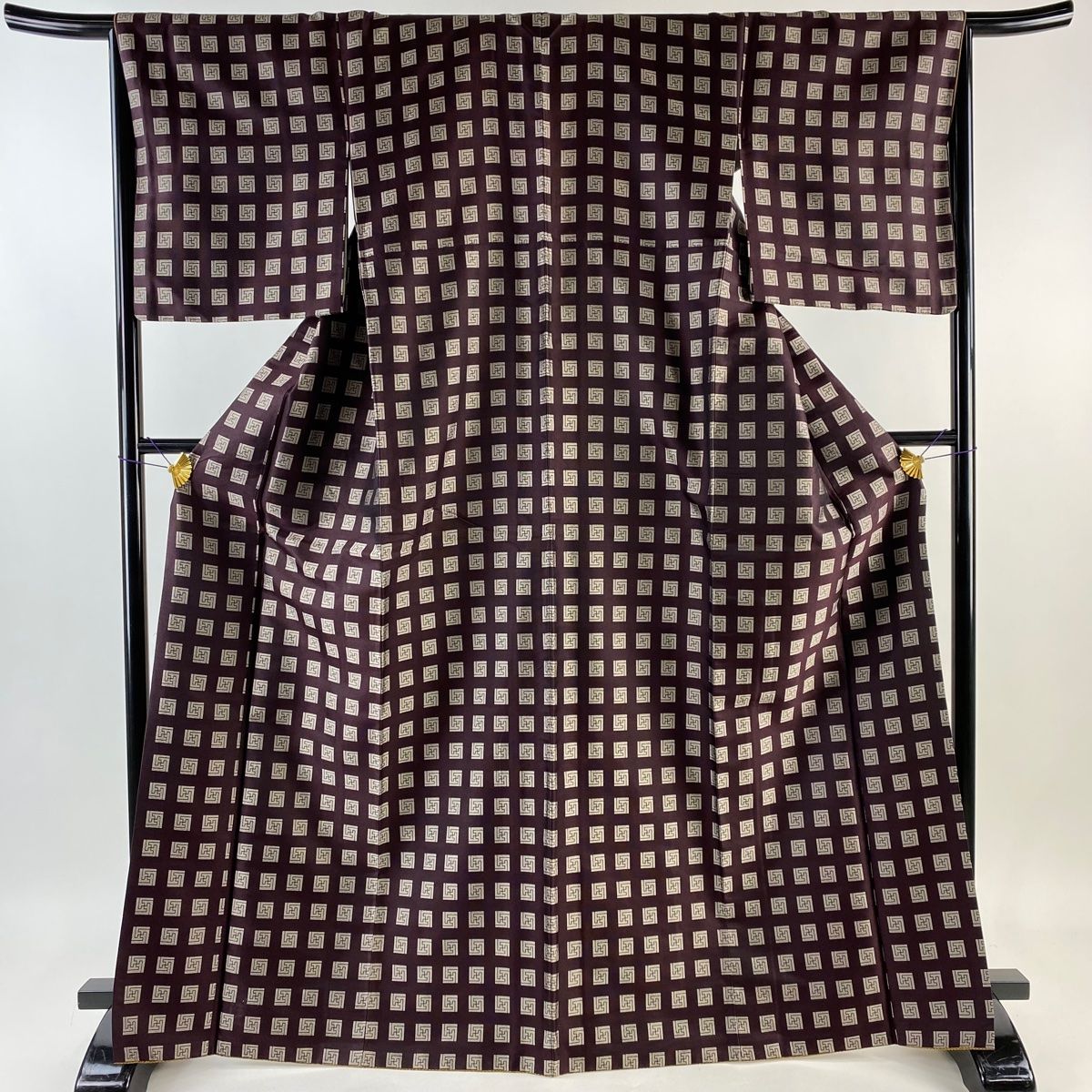 お召 身丈159.5cm 裄丈66cm 正絹 美品 逸品 【中古】（小紋 身丈154.5  