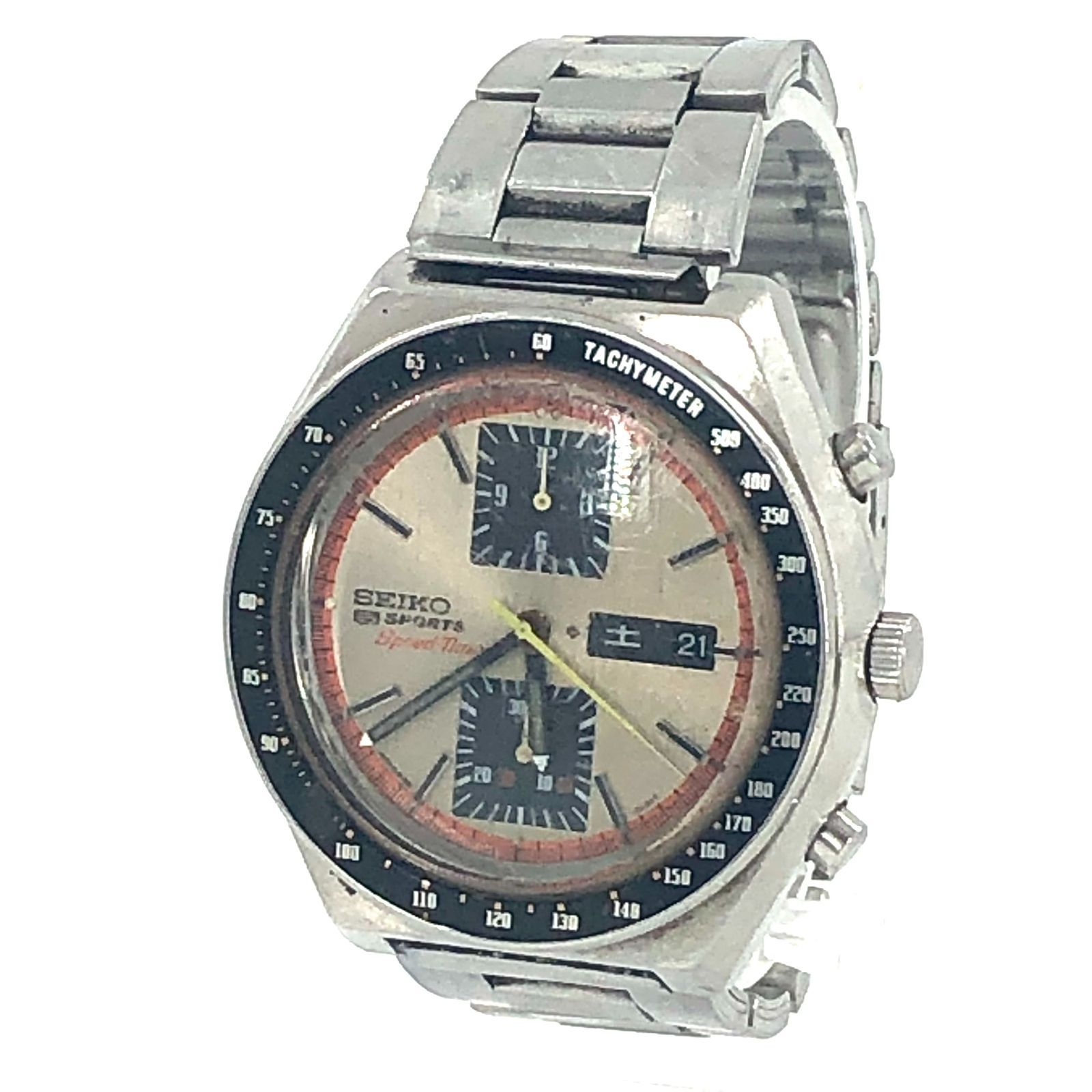 セイコー 5スポーツ スピードタイマー 6138‐0030 青角目整備済 SEIKO