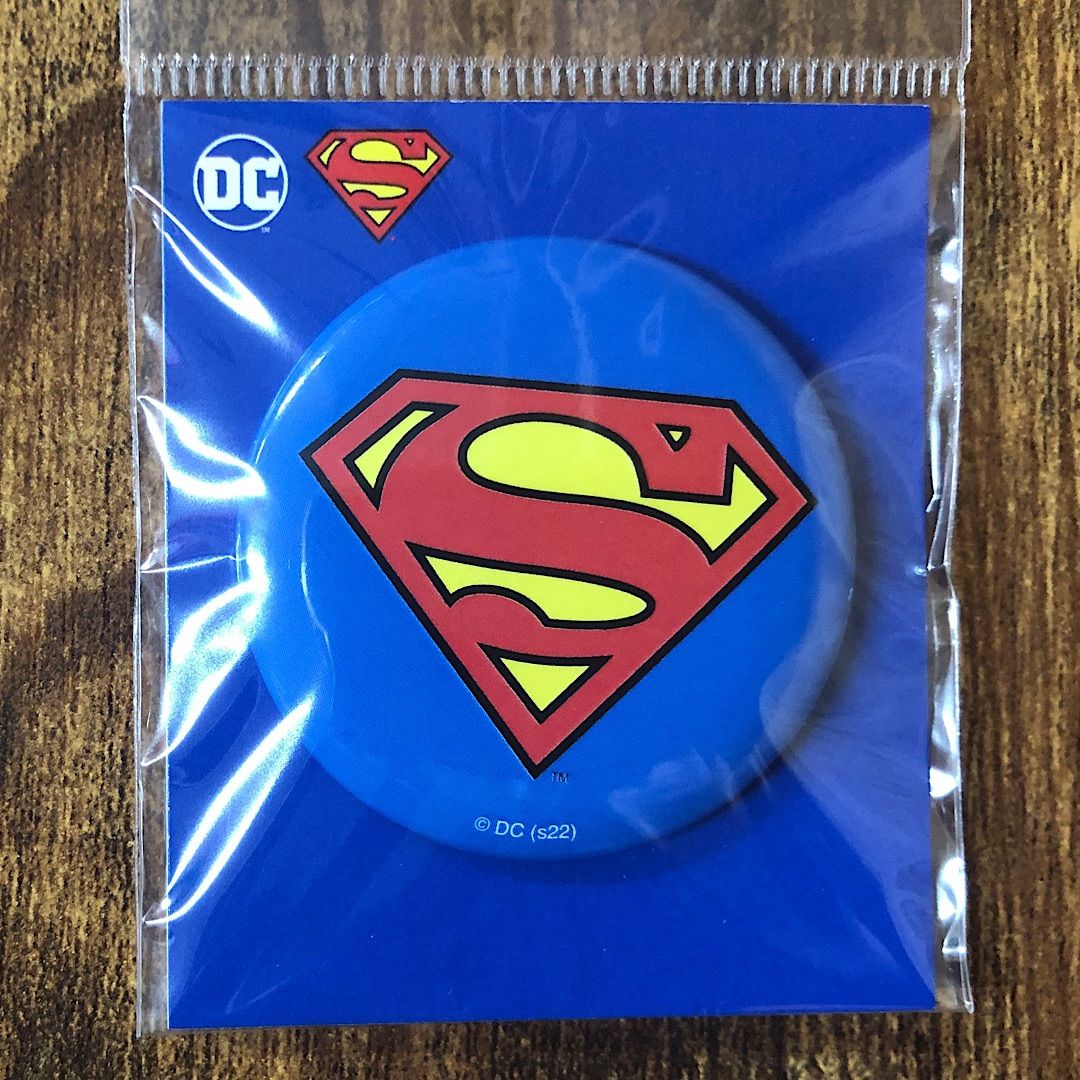 缶バッチ】2種セット スーパーマン ロゴ＆スーパーマン SUPERMAN