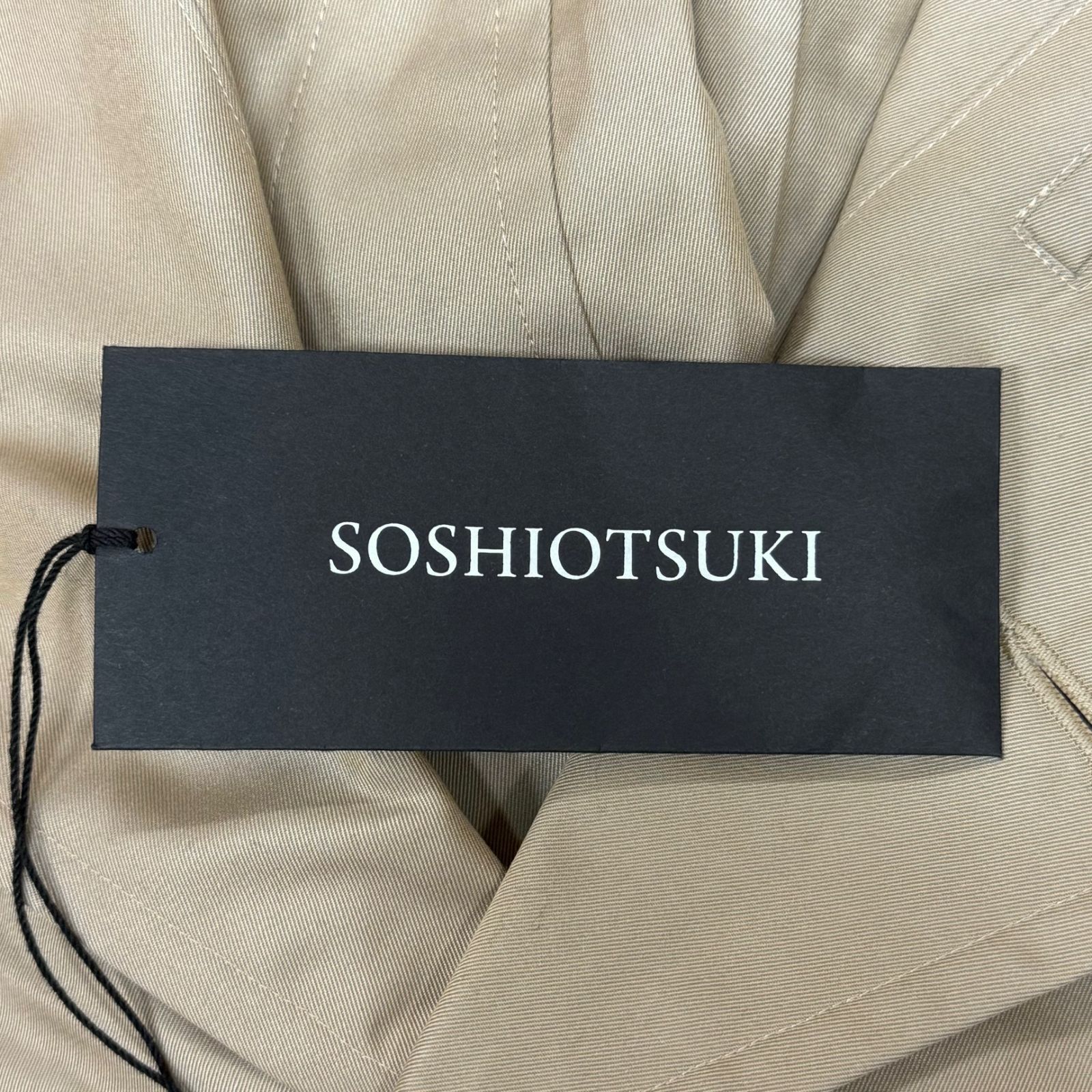 SOSHIOTSUKI 23SS インサイド ラペル トレンチコート 参考上代132000円