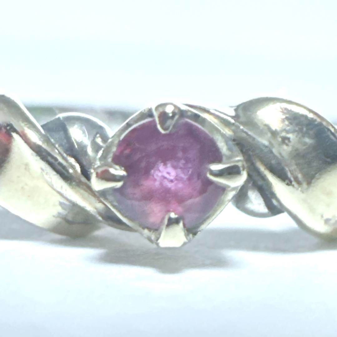 4℃ ヨンドシー 指輪 リング ルビー K10 SV シルバー 10号 箱有