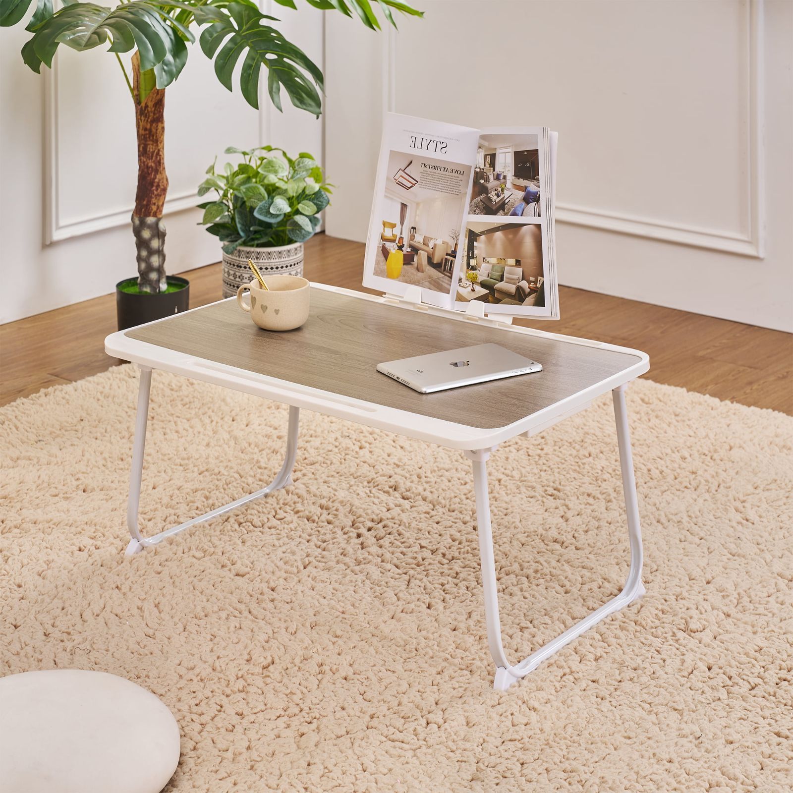 VECELO 即納 折りたたみテーブル ミニテーブル ローテーブル 机 幅70cm