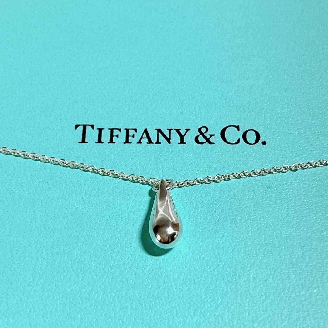 美品 TIFFANY&Co. ティファニー ティアドロップ ネックレス