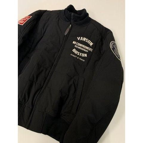 vanson プロテクター付きナイロンジャケットLサイズ 20％OFF！】VANSON プロテクター付きナイロンジャケット ブラック M L