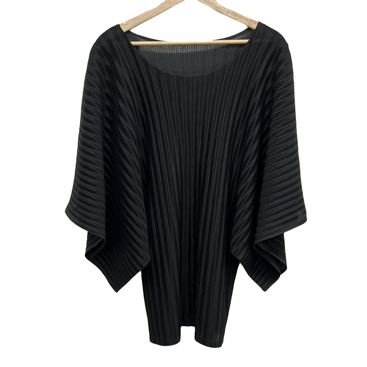 中古・古着通販】PLEATS PLEASE (プリーツプリーズ) 半袖プリーツカットソー ピンク×グリーン サイズ:3｜ブランド・古着通販  トレファク公式【TREFAC FASHION】スマホサイト