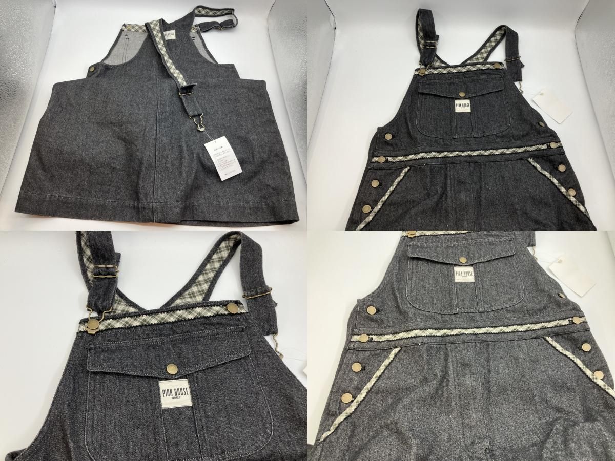 ピンクハウス 黒デニムワンピース タグ付き美品 ＆ 半袖トップス