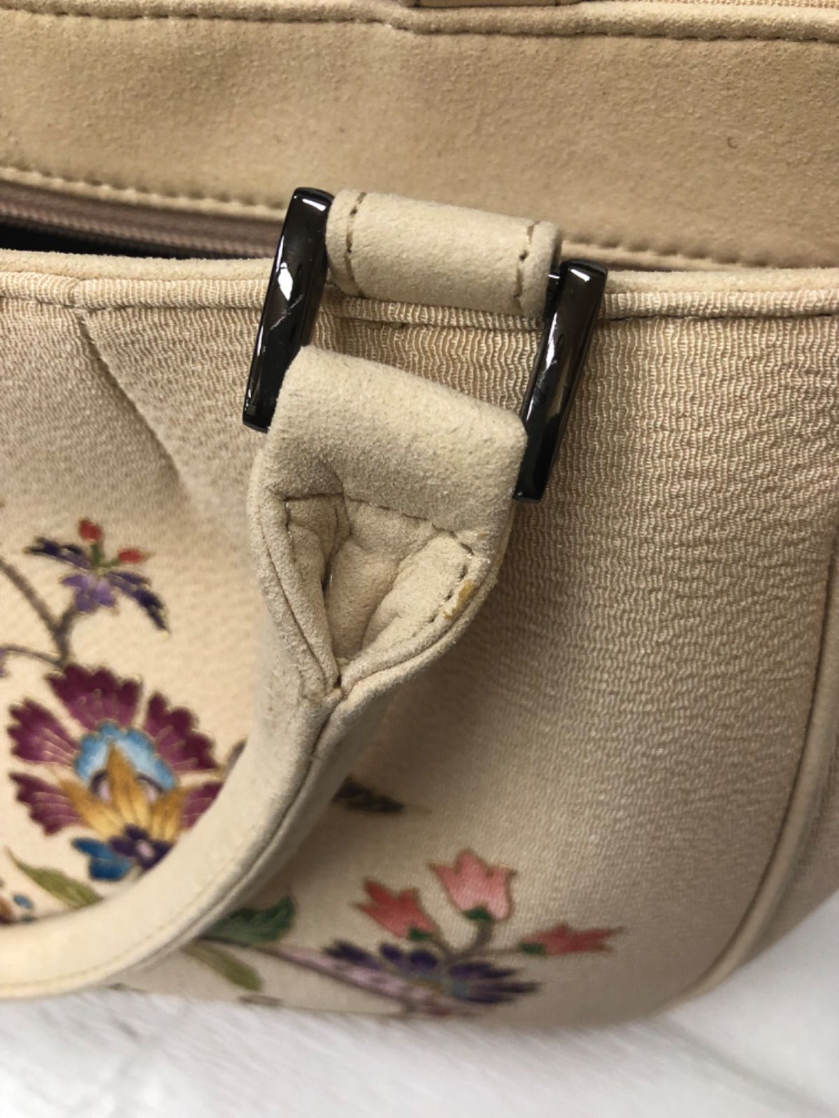 OKAJIMA 岡重　和装バッグ　ベージュ 岡重謹製 和装バッグ ベージュ OKAJIMA - メルカリ