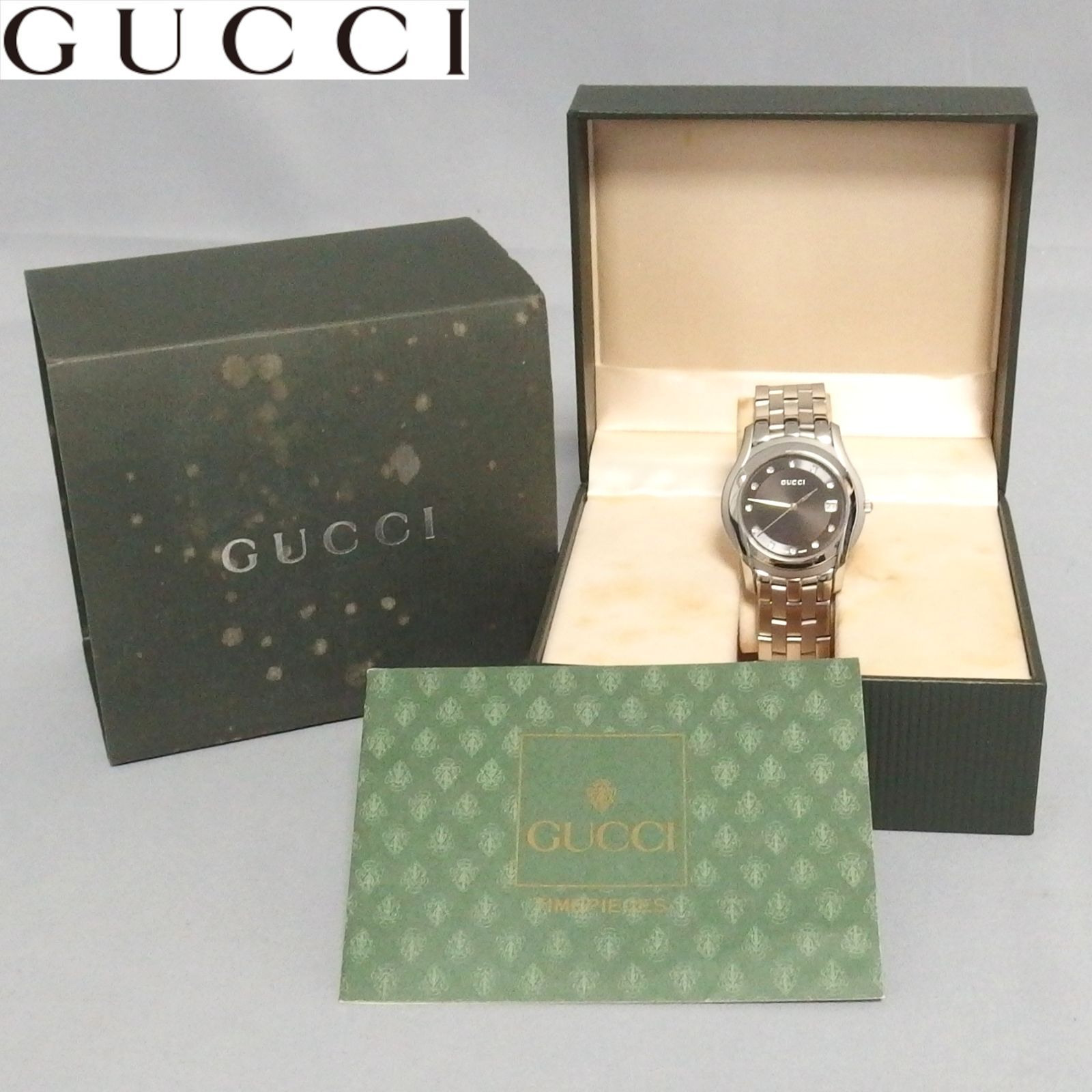○ GUCCI 11Pダイヤ 腕時計 グッチ11Pダイヤ レディース 腕時計 5500L GUCCI 中古 – 銀蔵