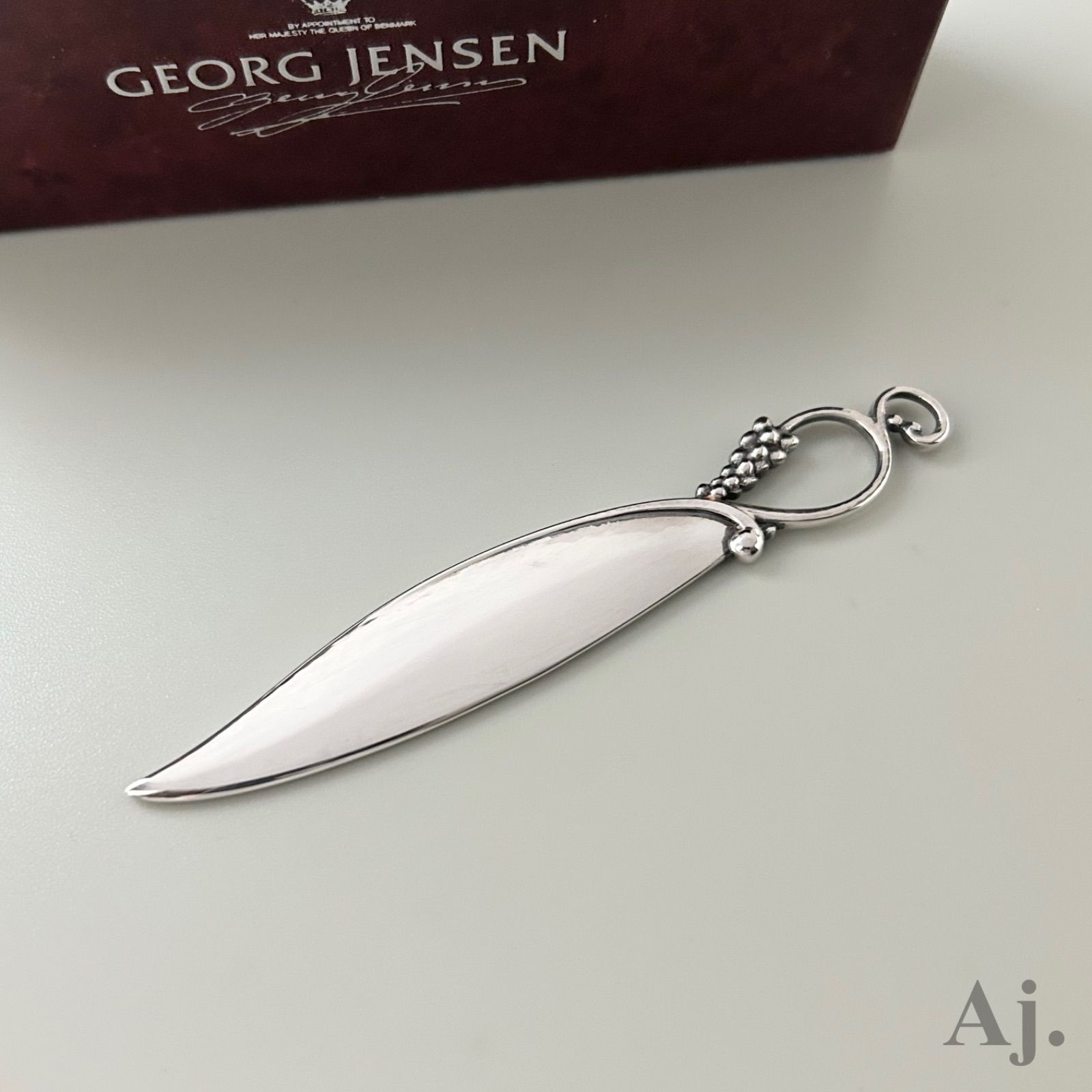 ジョージジェンセン レターオープナー 255 ムーンライトグレープ 葡萄 925 ヴィンテージ Georg Jensen