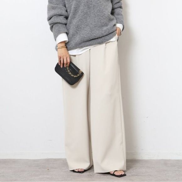 Deuxieme Classe ドゥーズィエムクラス 23030500814030 イージーワイドパンツ レディース ベージュ 34