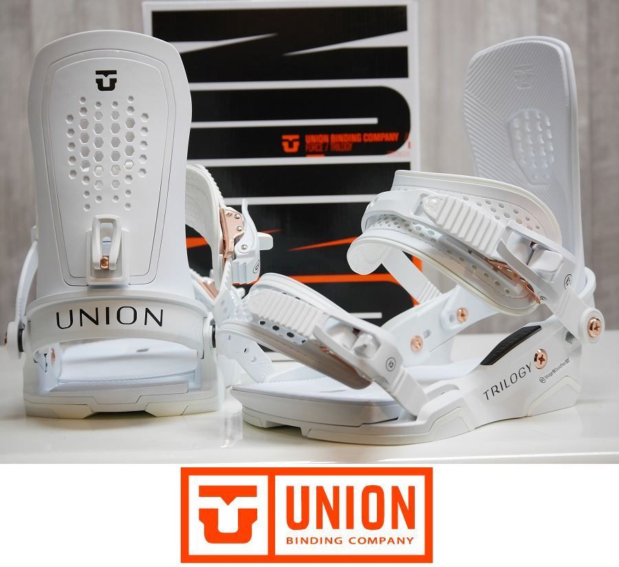 UNION TRILOGY ホワイト ビンディング Mサイズ 新品:SALE】25 UNION TRILOGY - WHITE - Mサイズ 正規品 保証付
