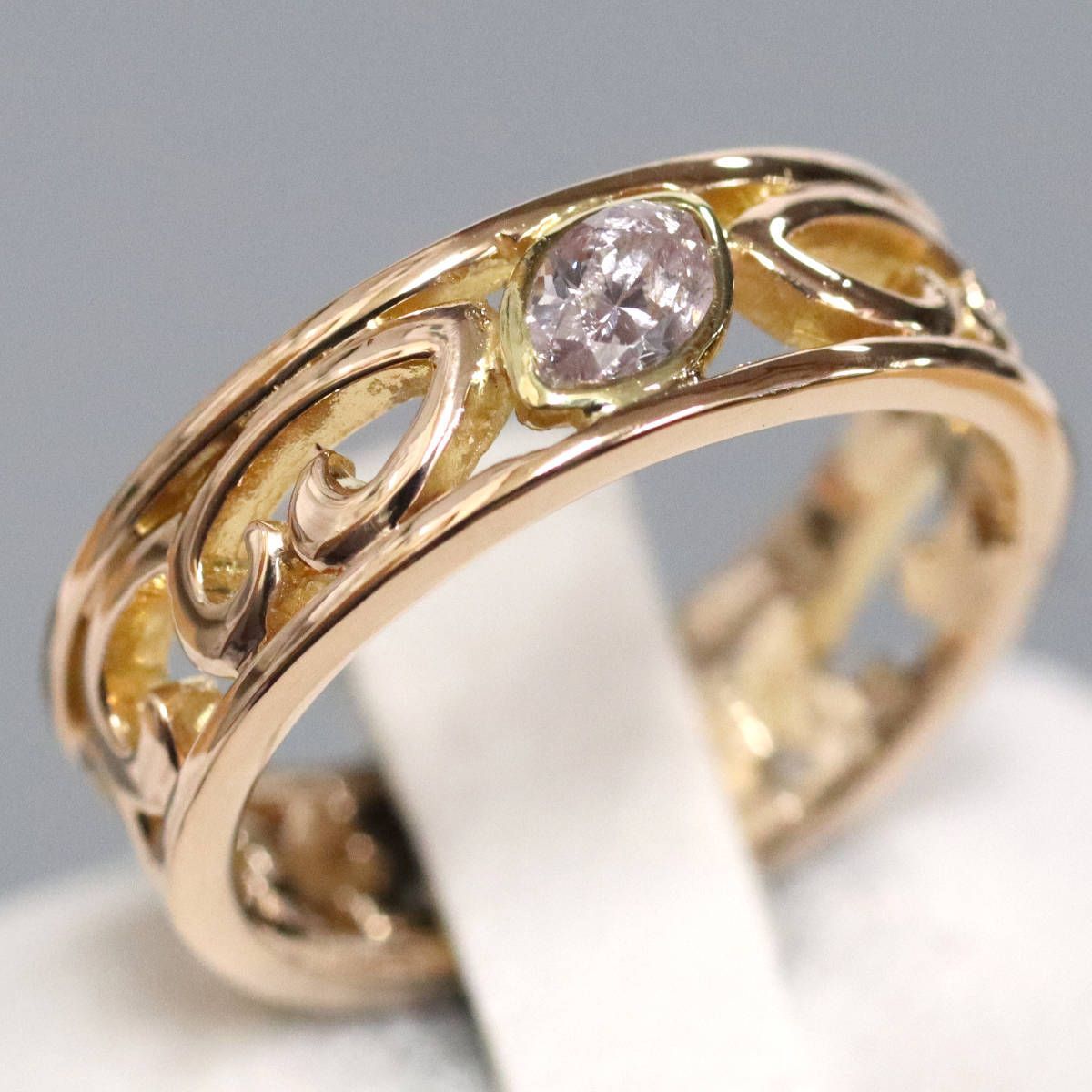 K18PGダイヤモンドリング D0.225 4.4g #11 - メルカリ 