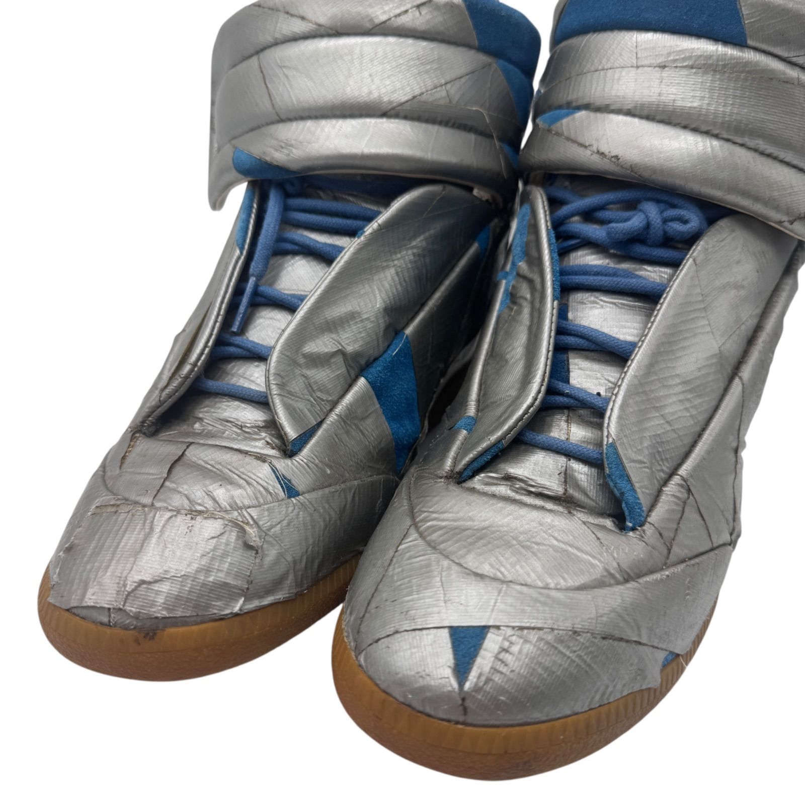 美品　MAISON MARGIELA ハイカットスニーカー メタリック Maison Margiela ハイカットスニーカー | ブラック | FARFETCH JP