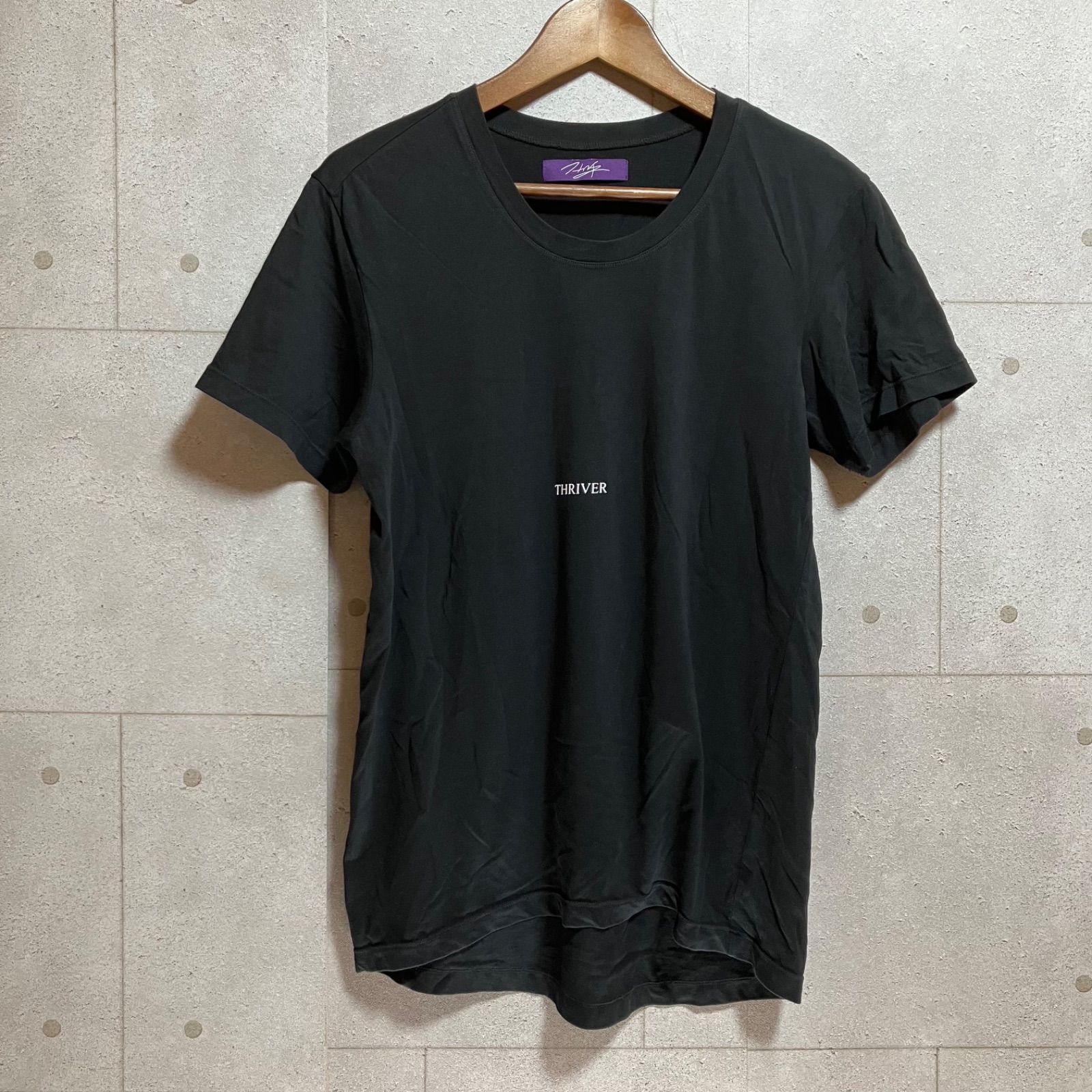 THRIVER T-shirt ロゴ Tシャツ 成宮寛貴 ブラック 黒 1 S 半袖 トップス メンズ レディース SG130-25 - メルカリ