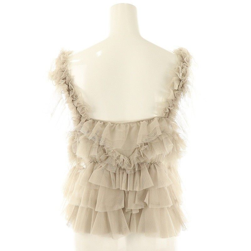 ココディール COCO DEAL 24AW アシメフリルチュールキャミソール