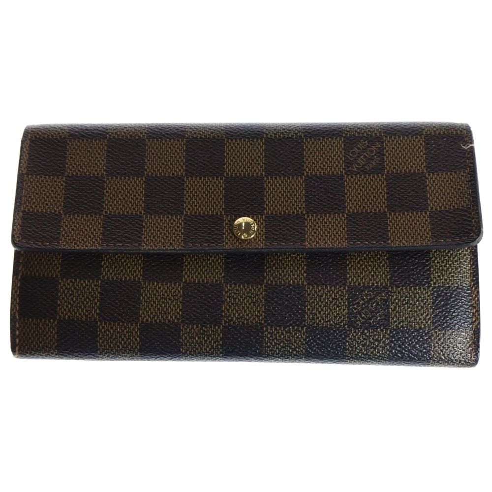 LOUIS VUITTON ルイヴィトン　ダミエ長財布 LOUIS VUITTON (ルイヴィトン) ダミエ ポルトフォイユサラ