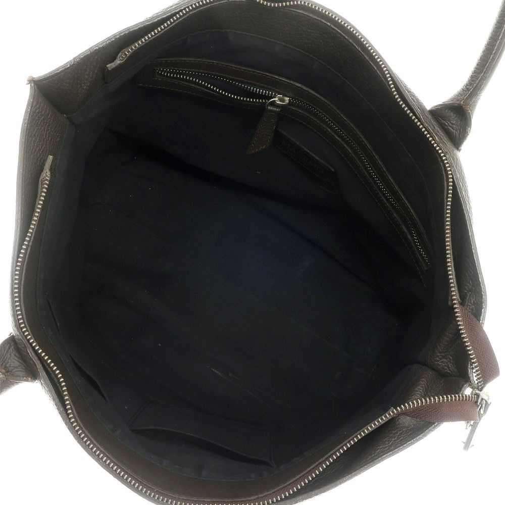中古】マッシモ MASSIMO シュリンクレザー トートバッグ