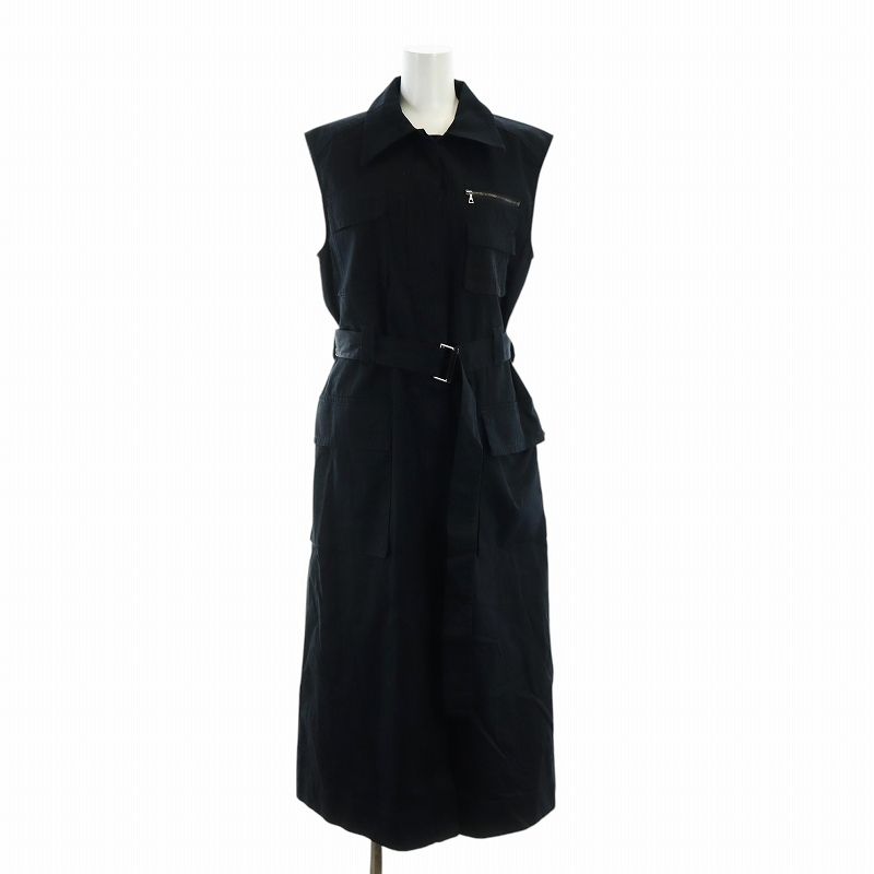 LE CIEL BLEU - 定価18000円 新品タグ付 LECIELBLUE ノースリーブ フーディー ルシェルブルー LE CIEL BLEU タグ付き 23SS ワンピース