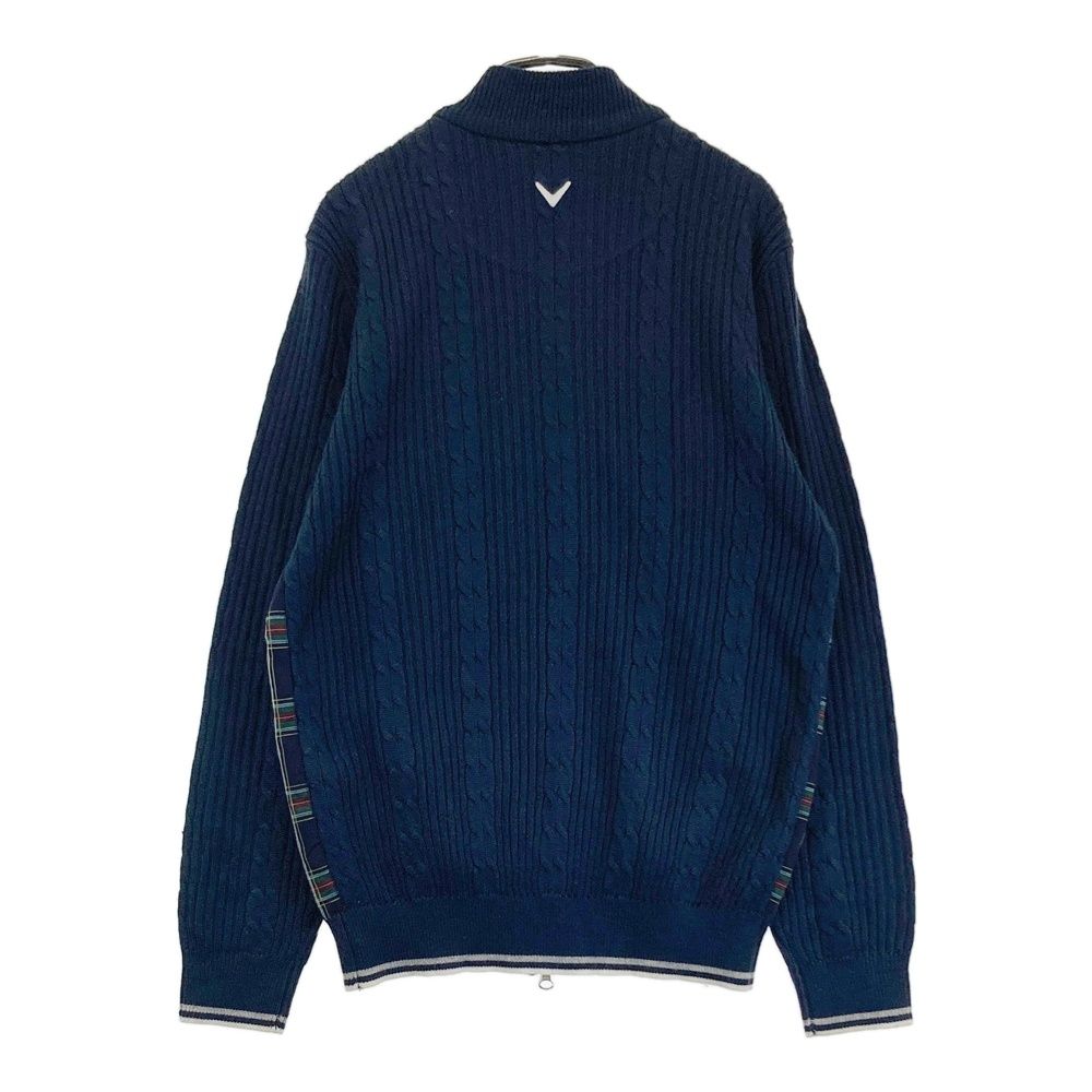 ウェア I サイズ：M CALLAWAY キャロウェイ ニット切替 ジップジャケット