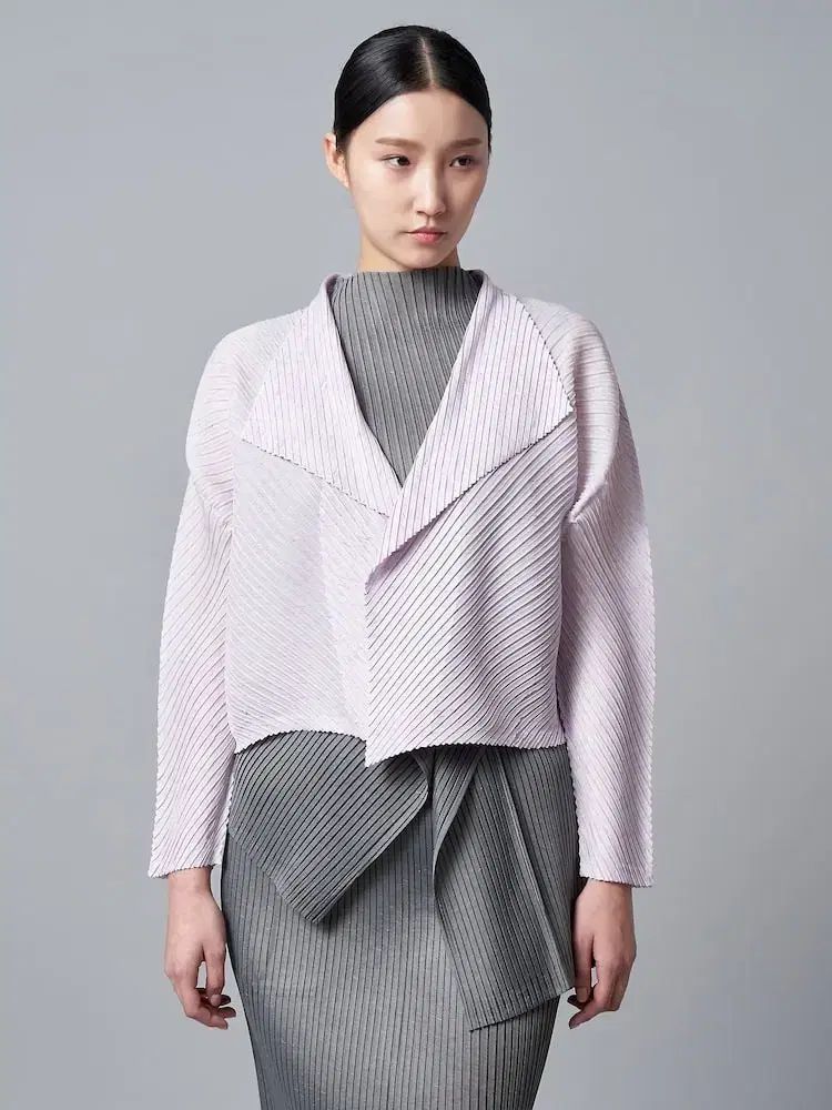 BLUMARINE ANNA MOLINARI(ブルマリン・アンナモリナーリ) カーディガン サイズ42 L レディース - ブルー×ライトパープル×マルチ 長袖/花柄 BLUMARINE ANNA MOLINARI(ブルマリン・アンナモリナーリ