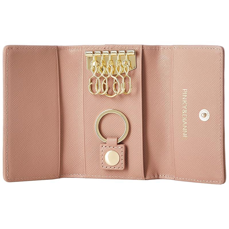 ピンキーアンドダイアン キーケース パドロック オリジナルロゴ プリント柄 P-Dクリスタルブローチ付 PVC牛革 大人 PDLWBEK1 ピンク NEXPOTALLINN_EU