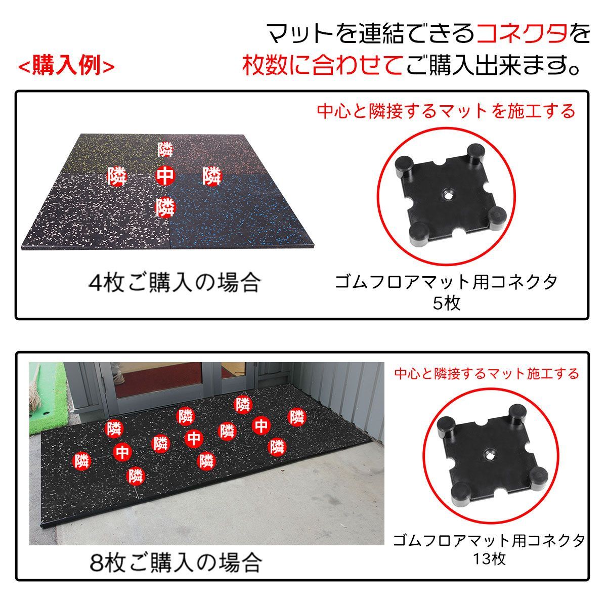 KaRaDaStyle ゴムマット ジムマット 20mm 防音 防振 床 ホームジム 筋