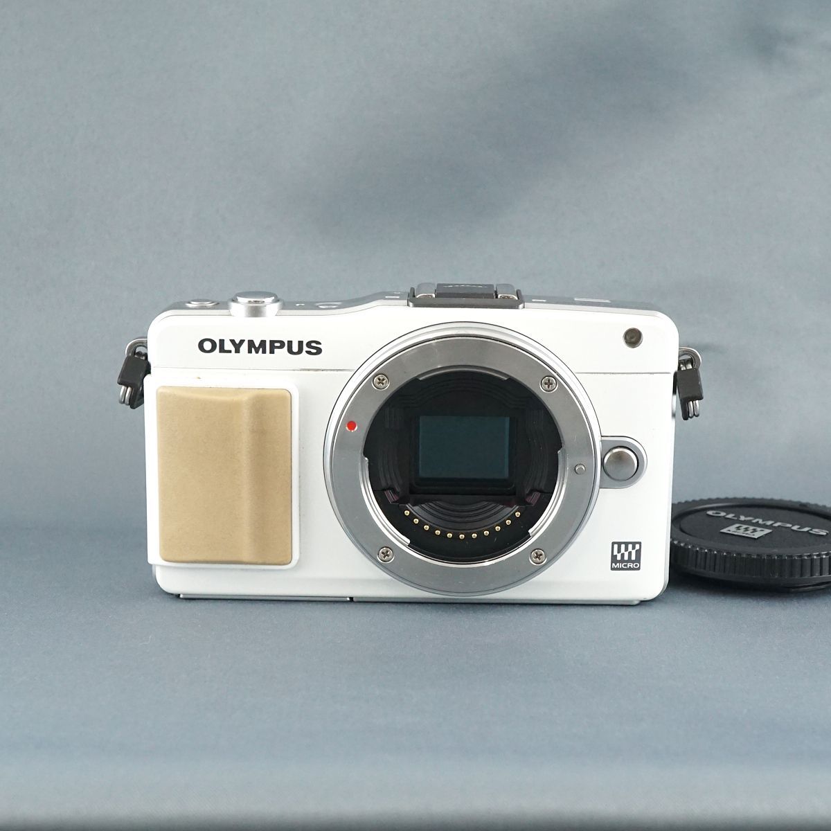 OLYMPUS PEN mini E-PM2 ボディ USED品 ミラーレス一眼 本体＋バッテリー マイクロフォーサーズ ホワイト 完動品 中古  CP6407 - メルカリ