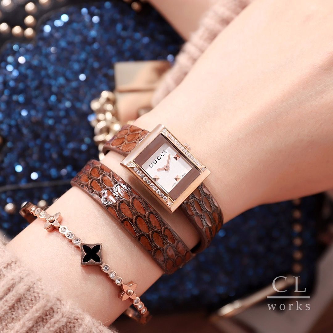 【GUCCI】〔G-フレーム〕ウォッチ G-フレーム〕ウォッチ（14 x 34 mm）スチール | GUCCI公式