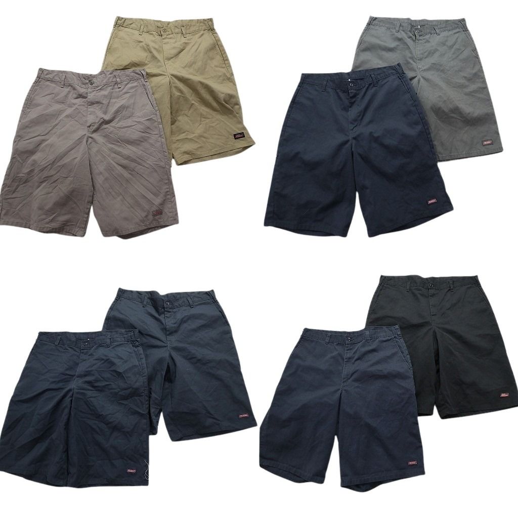 古着卸 ディッキーズ Dickies ワーク ショートパンツ セルフオンポケット 8枚セット メンズ 38 ネイビー 古着 NA4810