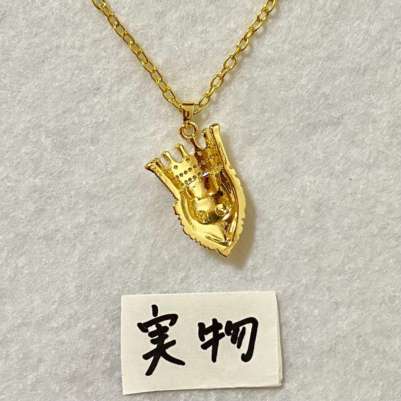 ライオン キング 王冠 ネックレス ゴールド ゴージャス 百獣