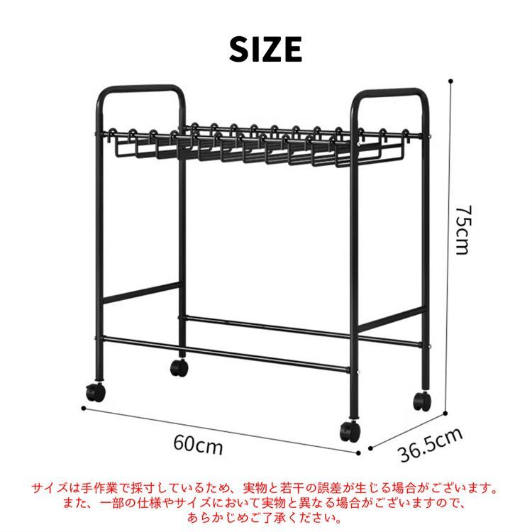 ♪まとめて干せる コンパクト タオル ハンガー キャスター付 幅60cm 衣類収納 タオル干 ラック キャスター 動かせる たくさん干せる 省スペース 防水防錆 ズボン収納 一人暮らし